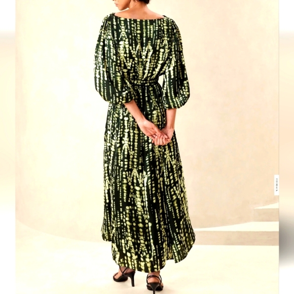 BANANA REPUBLIC BLOUSON MAXI DRESS - NWT, size Large - Picture 2 of 7